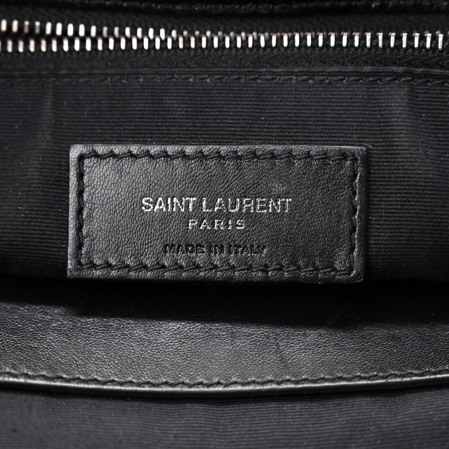 Saint Laurent Crinkled Calfskin Matelasse Monogram Medium Niki Chain Satchel Black 6 of 10