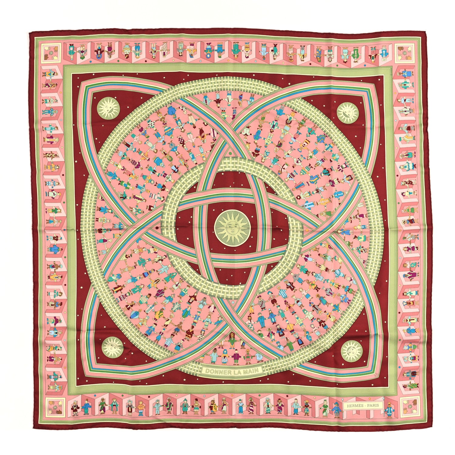 Hermes Silk Donner La Main Scarf 90 1 of 3