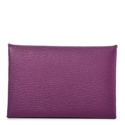Hermes Chevre Mysore Calvi Card Case Anemone 1 of 8