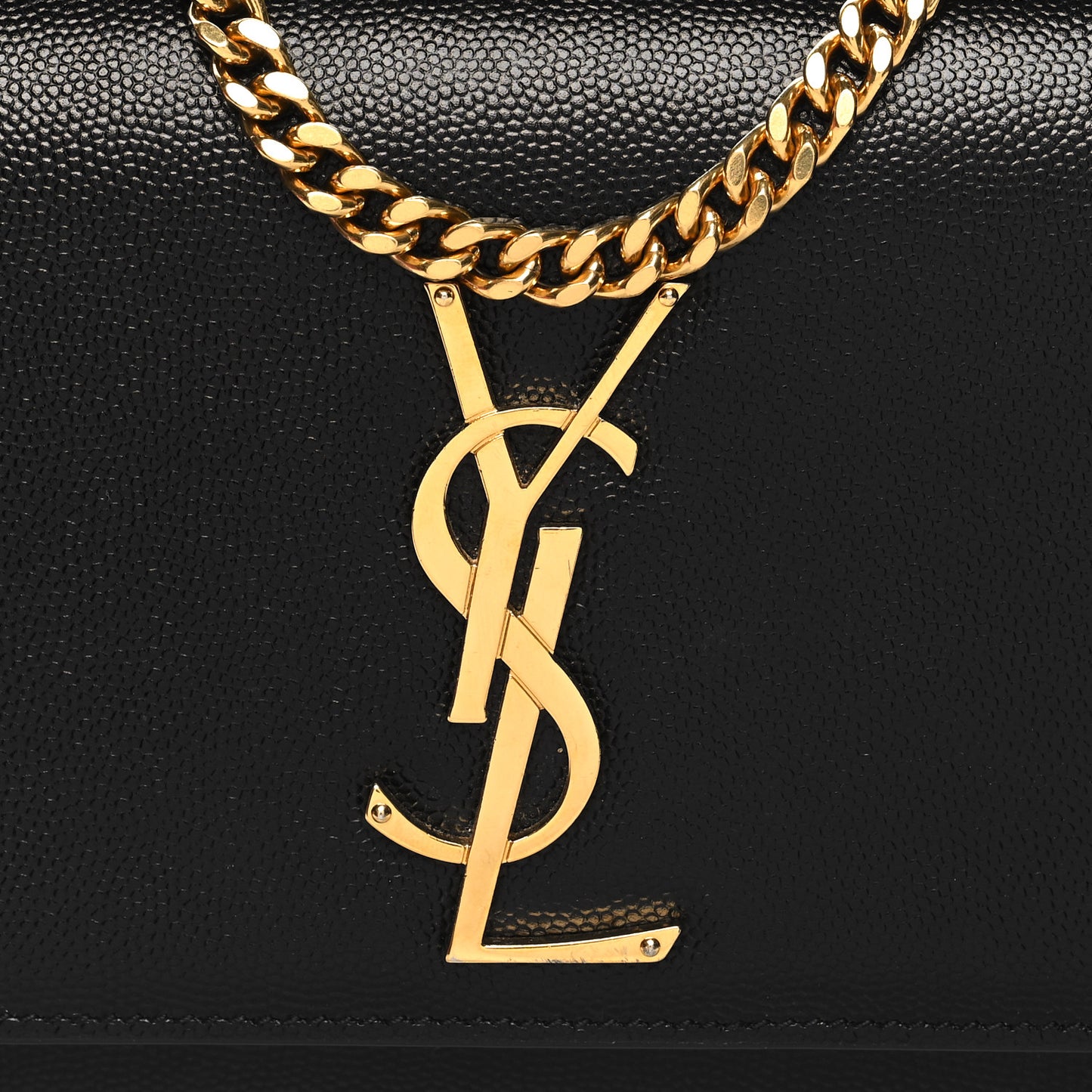 Grain De Poudre Small Monogram Kate Satchel Black