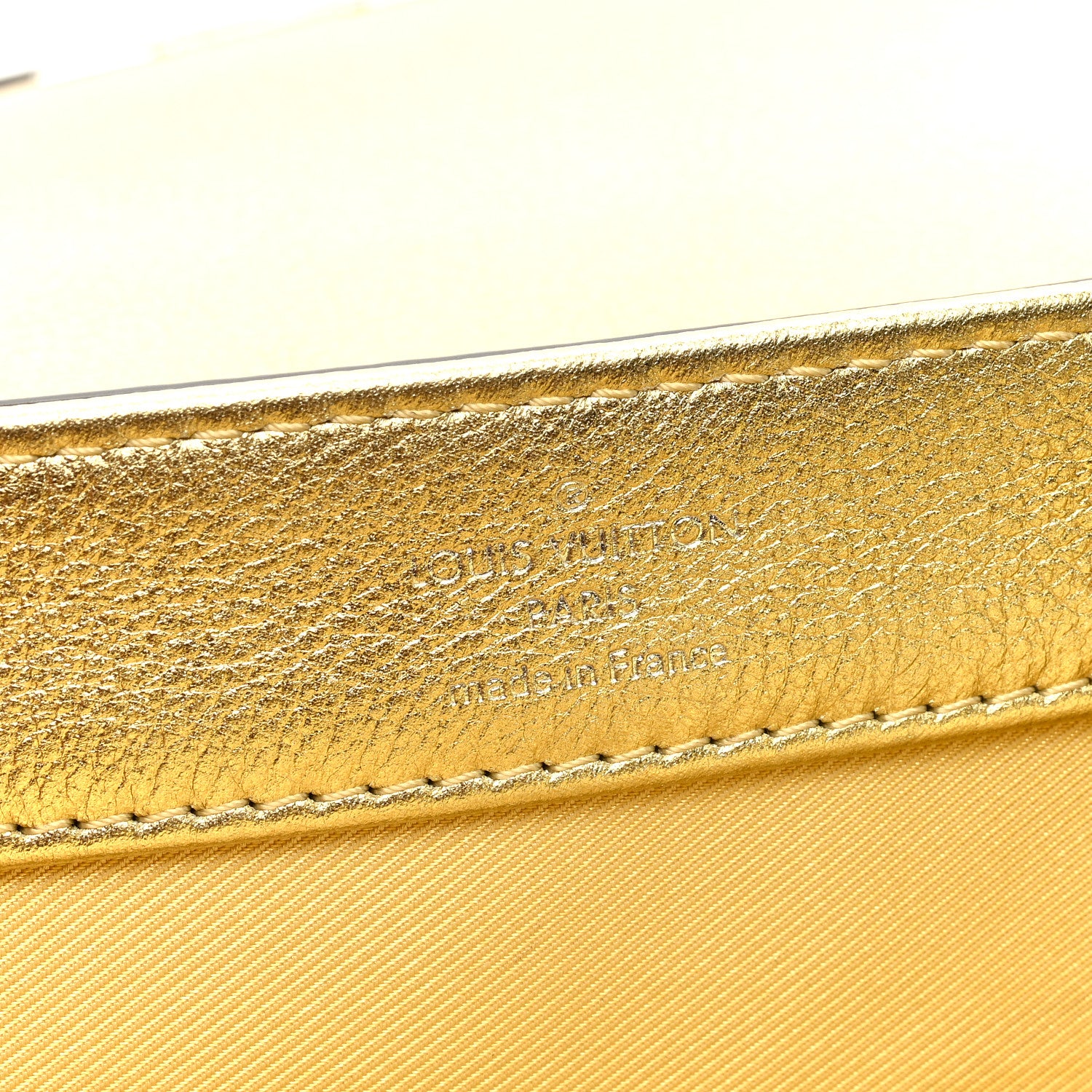 Louis Vuitton Metallic Calfskin Lockme II Chain Bag BB Gold 6 of 8
