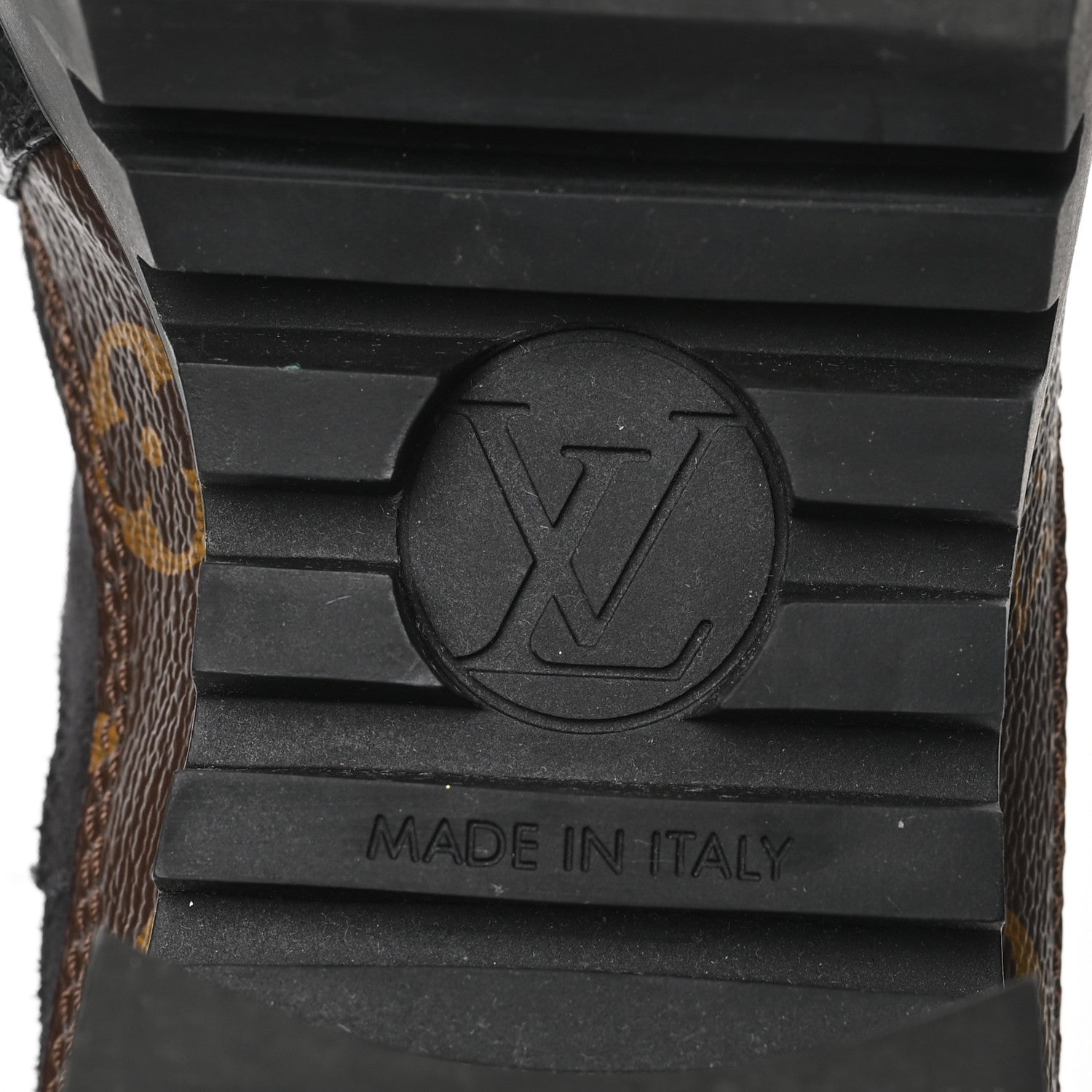 Louis Vuitton Suede Calfskin Monogram Laureate Platform Desert Boots 38 Black 7 of 7