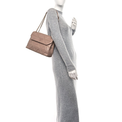 Prada Nappa Triangle Stitched Large Spectrum Bag Cipria 2 of 10