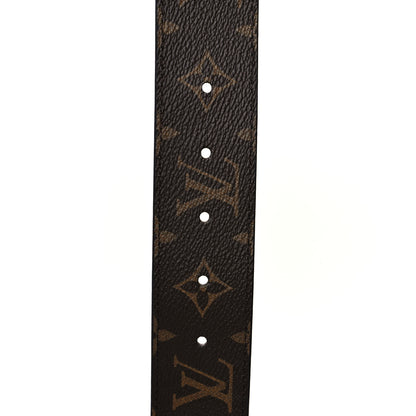 Louis Vuitton Monogram Calfskin 40mm LV Initiales Reversible Belt 80 32 Black 3 of 5