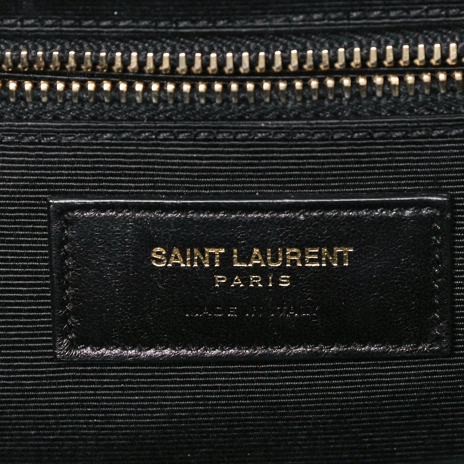 Saint Laurent Grain De Poudre Matelasse Chevron Large Monogram Satchel Dark Green 5 of 8