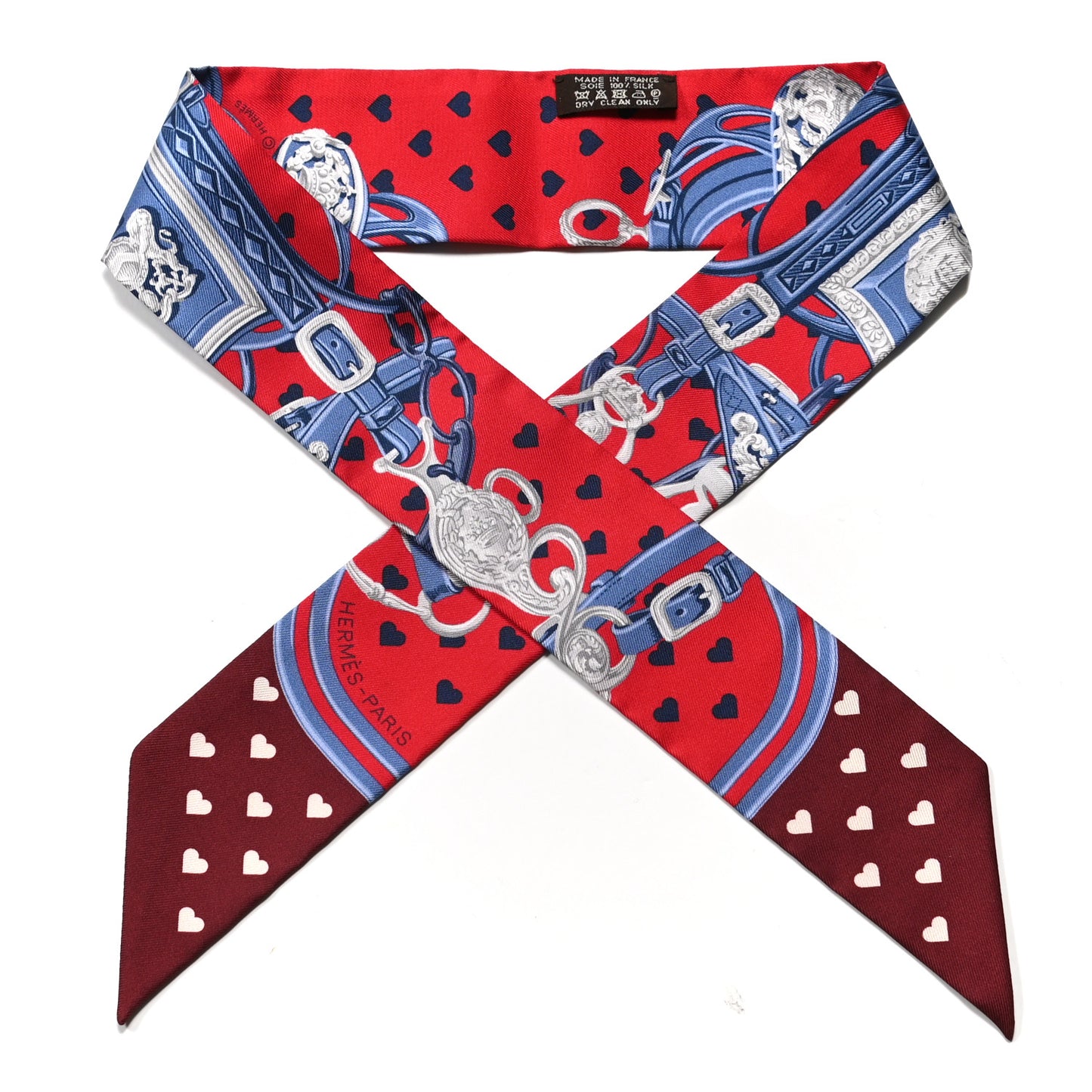 Silk Brides de Gala Love Twilly Rouge Bleu Bordeaux