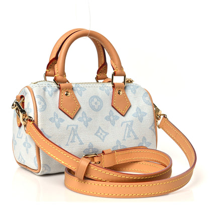 Louis Vuitton Monogram Origine Nano Speedy Bleu Courrier 3 of 10