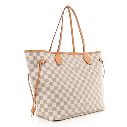 Louis Vuitton Damier Azur Neo Neverfull MM Rose Ballerine 4 of 15