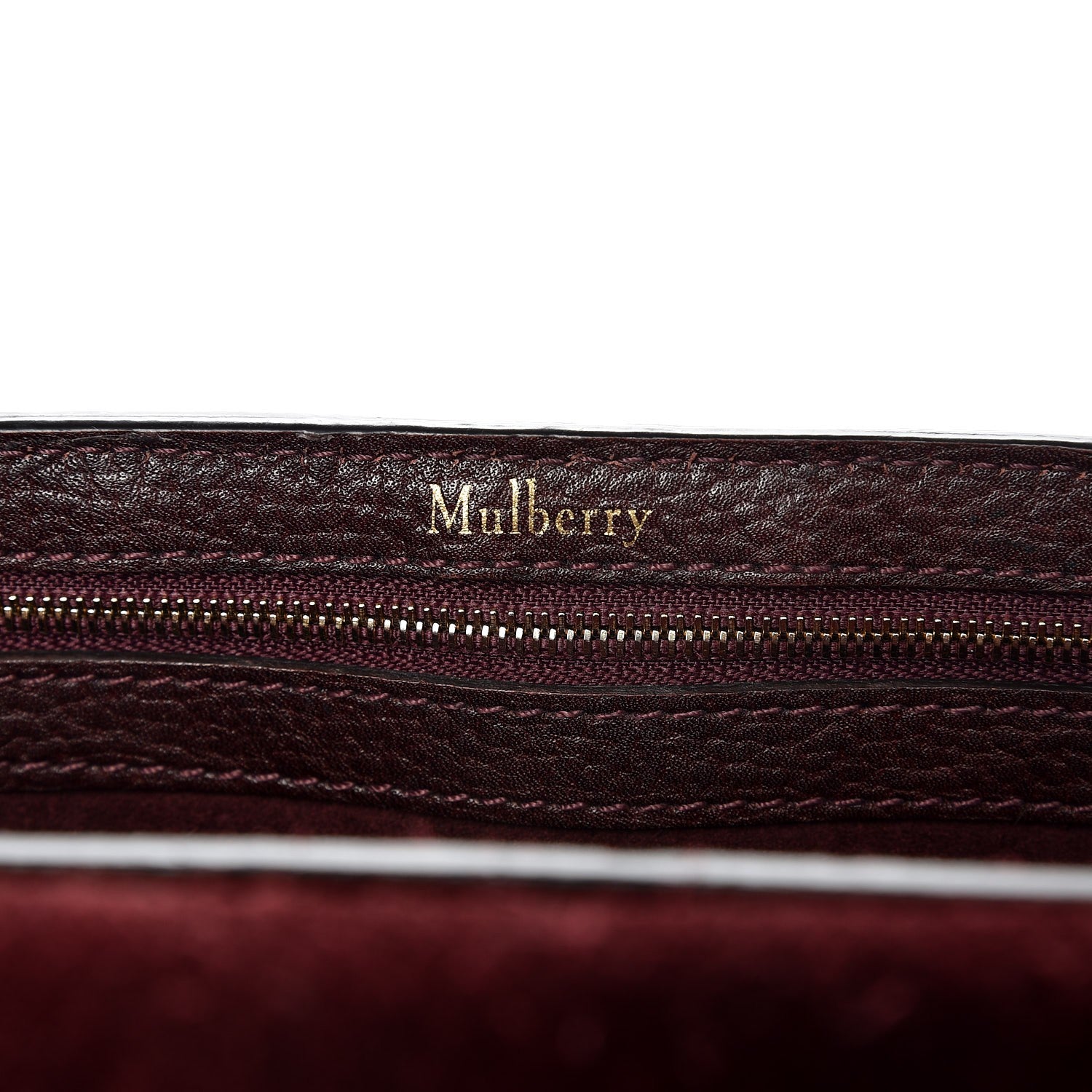 Mulberry Natural Grain Leather Small New Bayswater Oxblood 6 of 14
