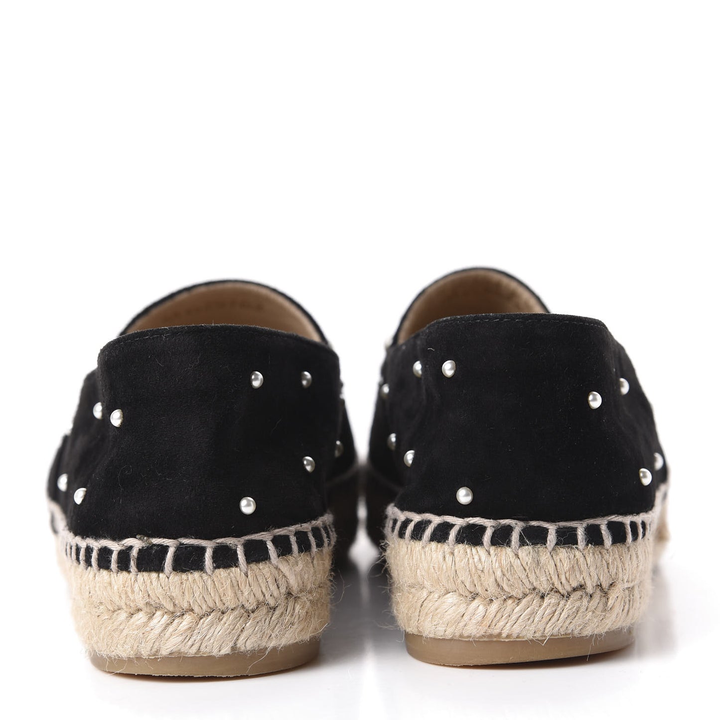 Suede Pearl CC Espadrilles 38 Black