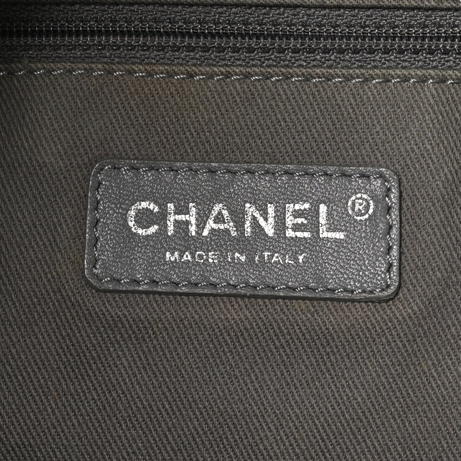 Chanel Graffiti Printed Canvas Medium Backpack Grey 6 of 10