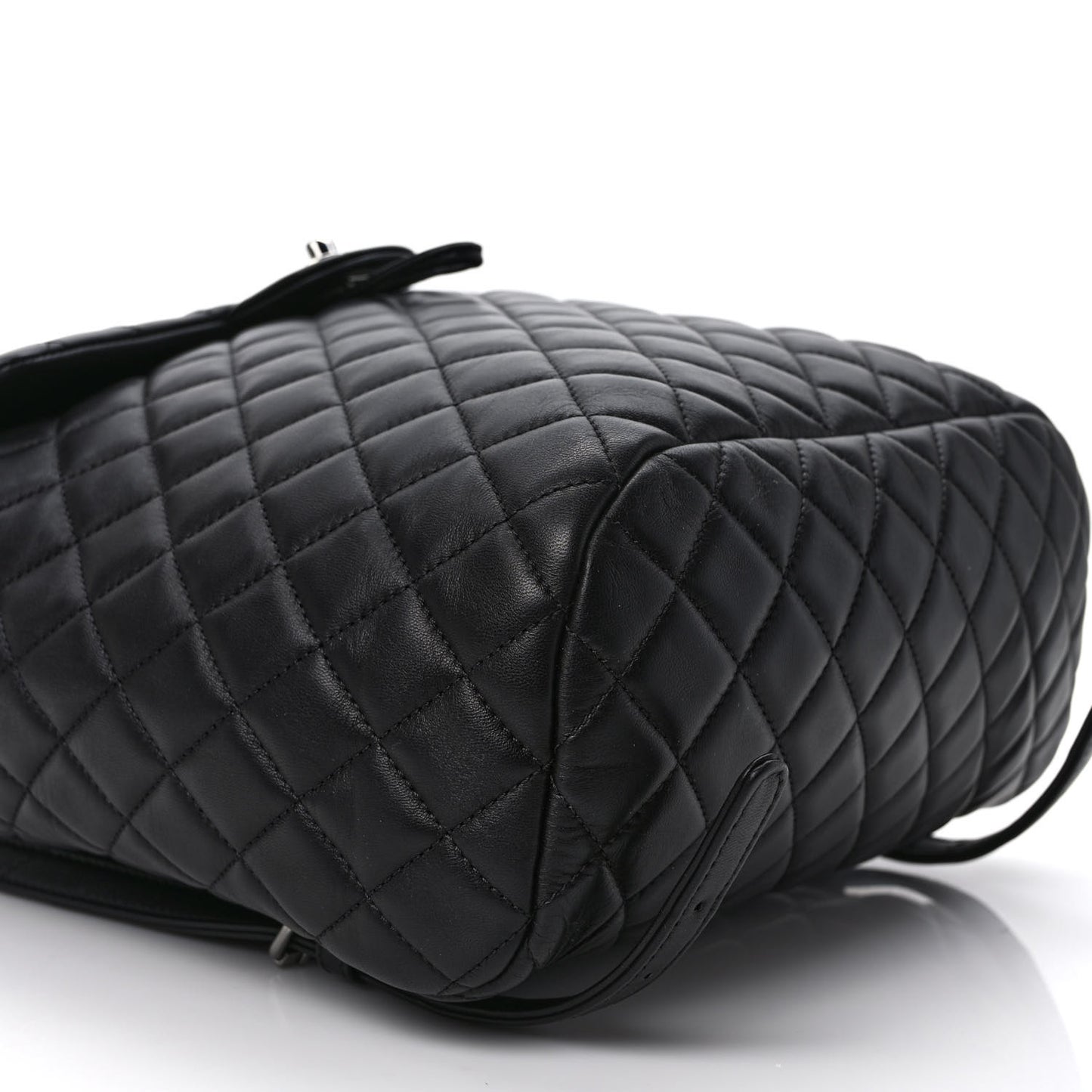 Lambskin Quilted Large Urban Spirit Backpack Black