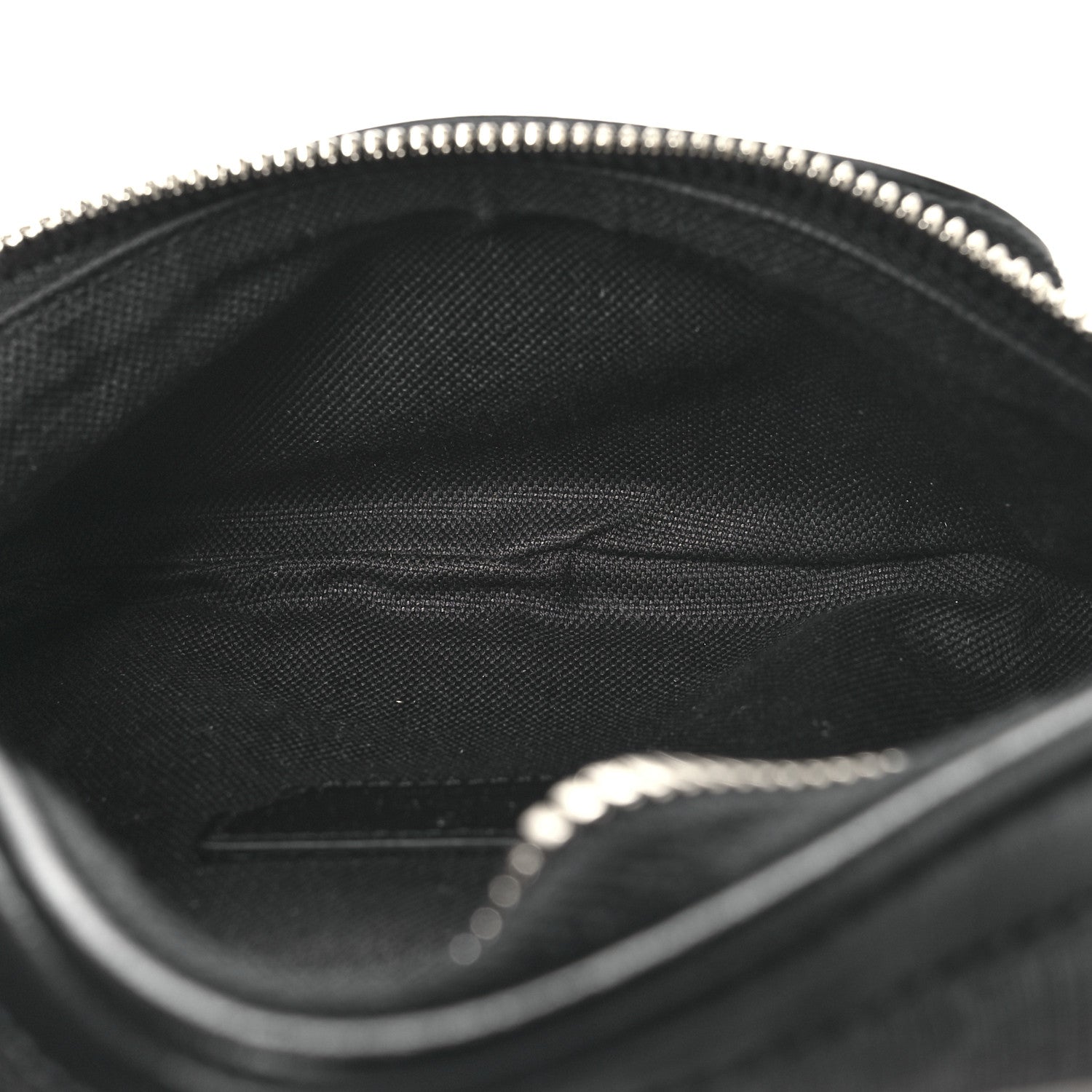 Gucci GG Supreme Monogram Textured Calfskin Retro Interlocking G Belt Bag Black 5 of 11