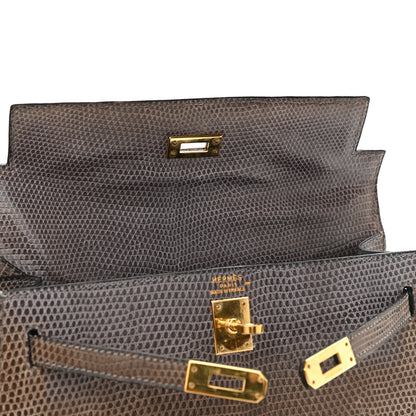 Hermes Lizard Niloticus Kelly Sellier 25 Gris Fonce 21 of 21