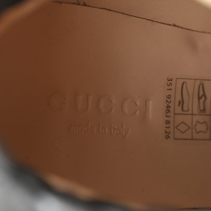 Gucci Apollo Calfskin GG Supreme Nappa Samoa Quilted Lace Up Ankle Boots 35 Black 6 of 11