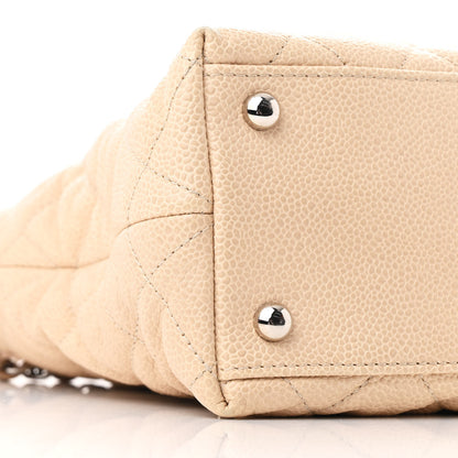 Chanel Caviar Quilted French Riviera Hobo Beige 9 of 10