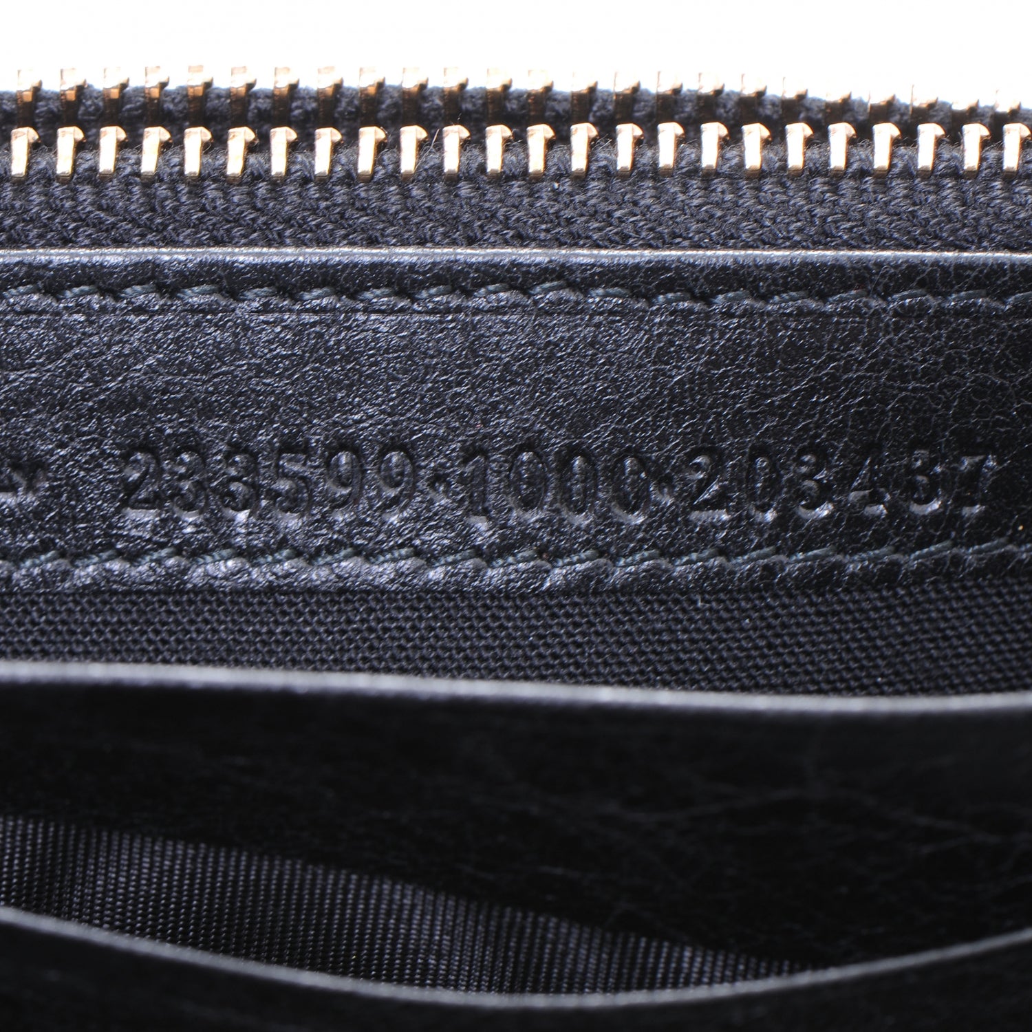 Balenciaga Agneau Giant 12 Rose Gold Hardware Money Wallet Black 7 of 7