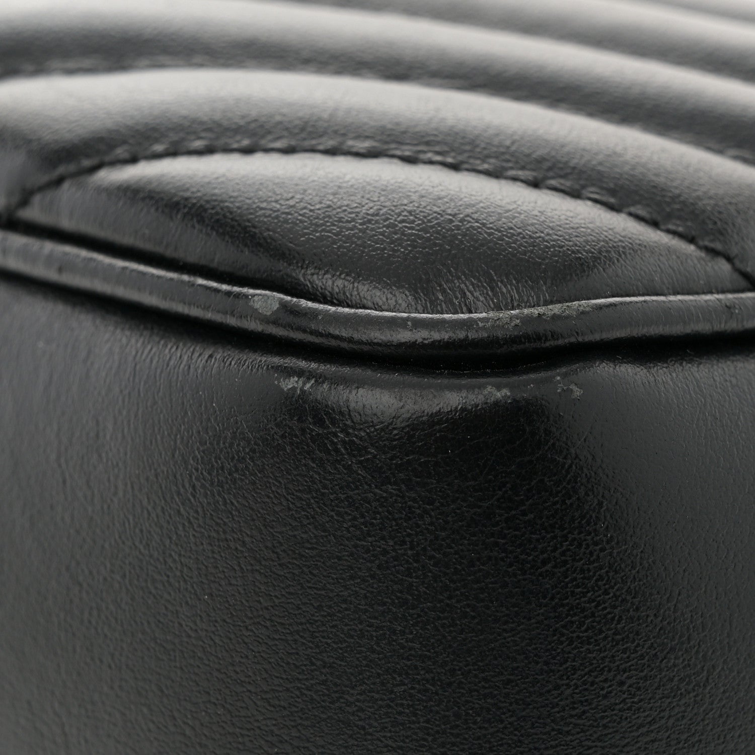 Saint Laurent Calfskin Matelasse Monogram Lou Camera Bag Black 13 of 14