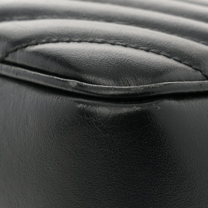Saint Laurent Calfskin Matelasse Monogram Lou Camera Bag Black 13 of 14