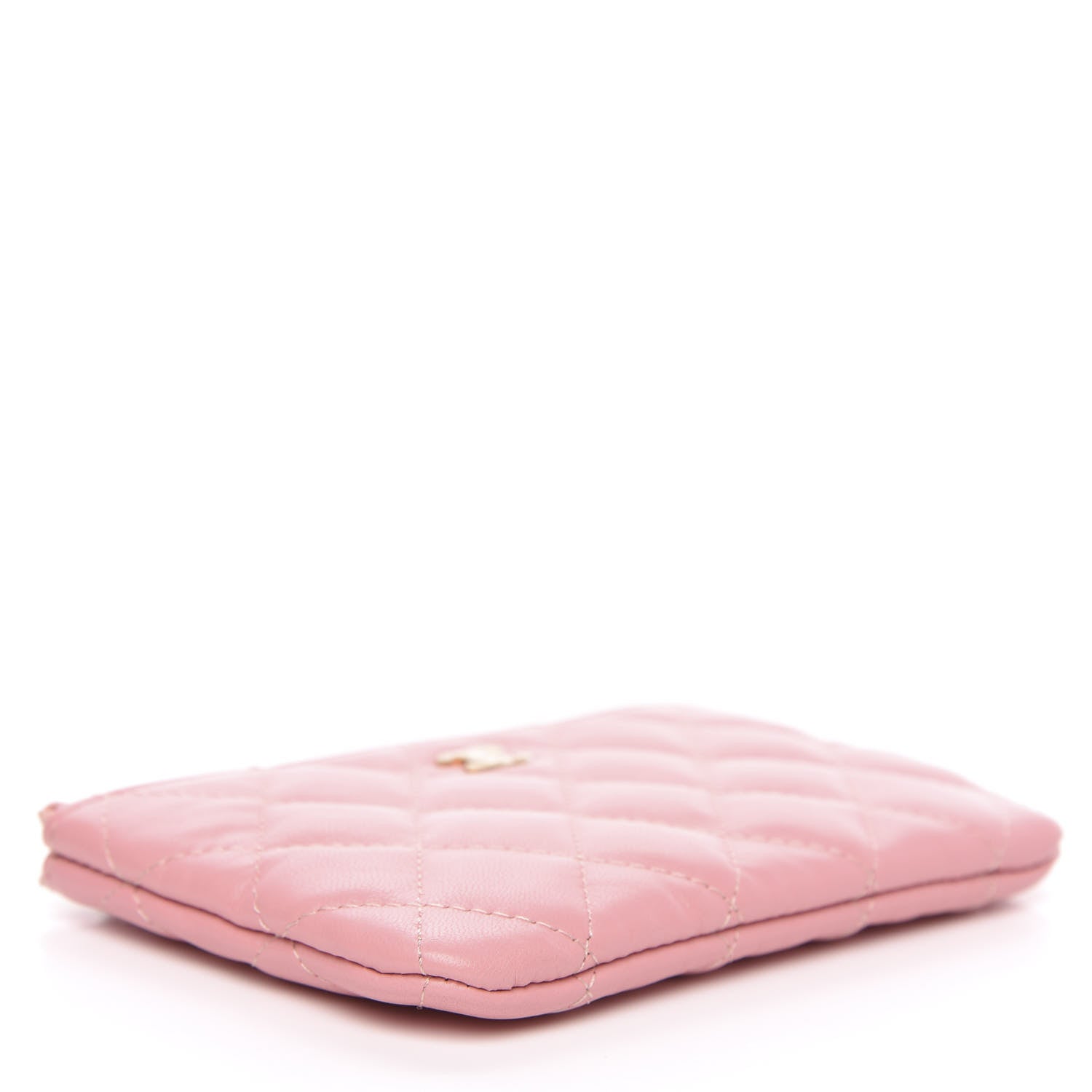 Chanel Lambskin Quilted Small Cosmetic Case Pink 4 of 9