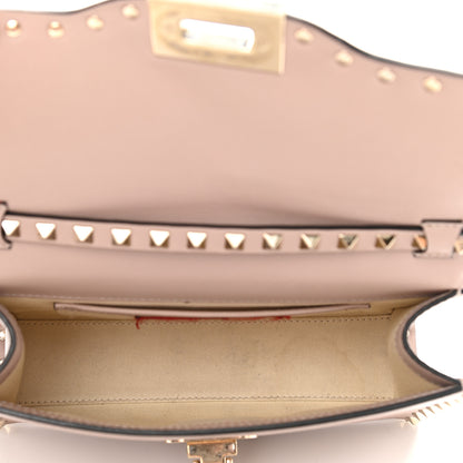 Valentino Garavani Vitello Medium Rockstud Flip Lock Crossbody Bag Poudre 5 of 13