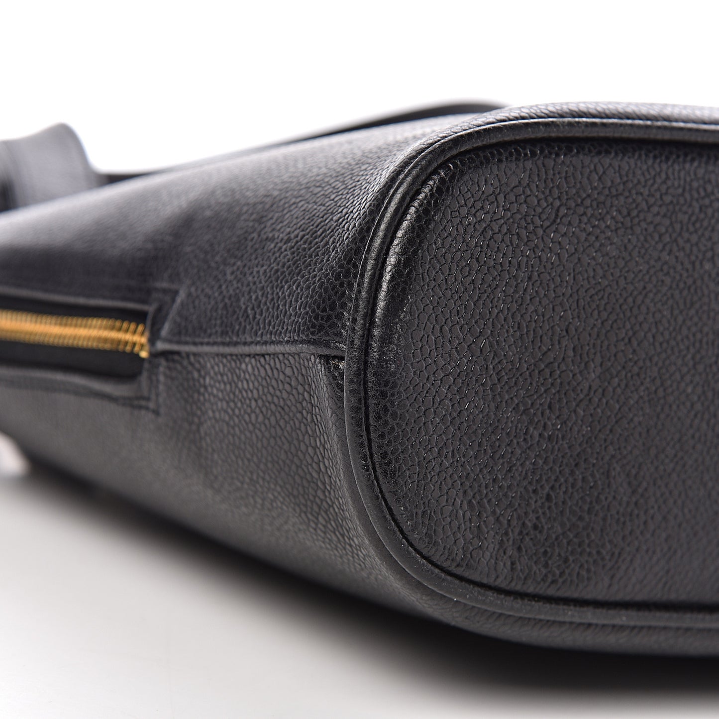 Caviar Large CC Shoulder Bag Black