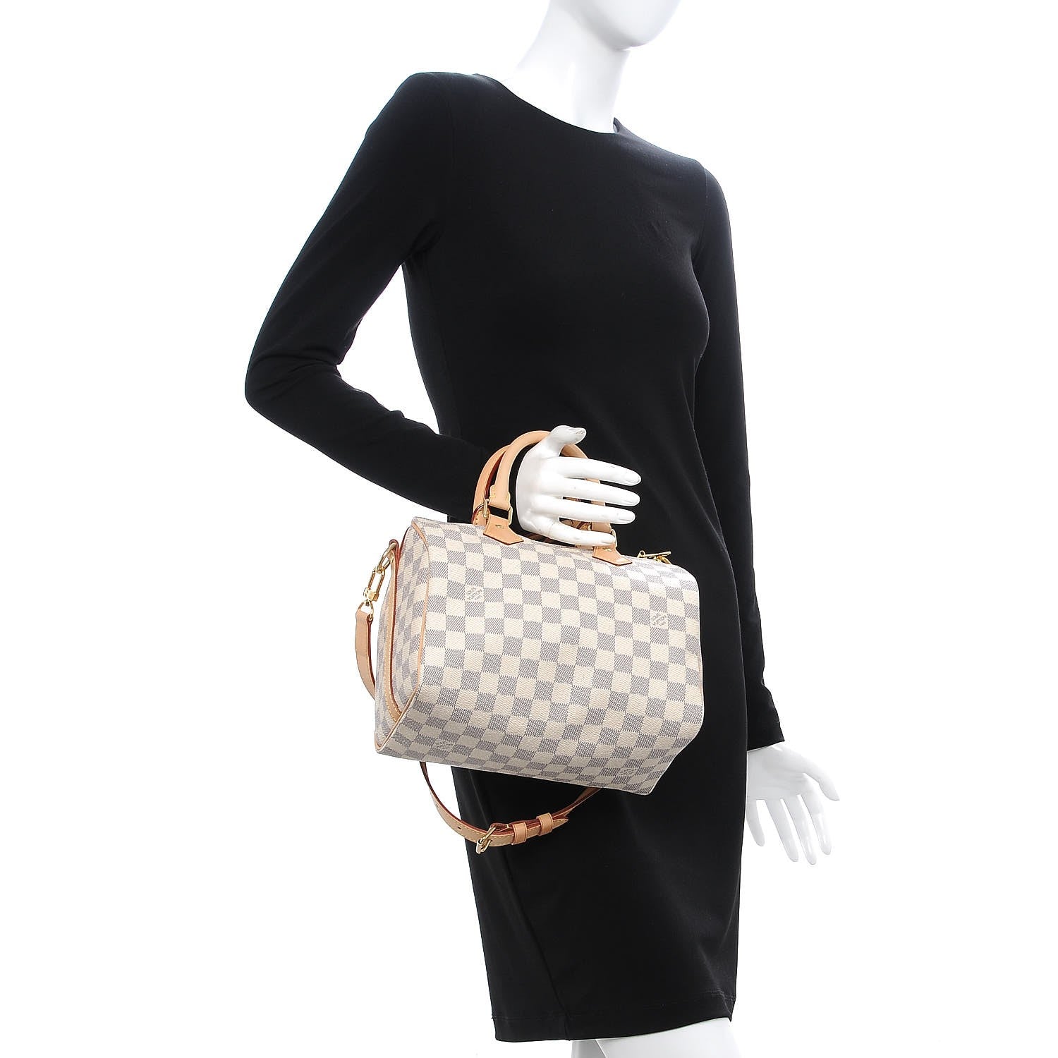 Louis Vuitton Damier Azur Speedy Bandouliere 25 2 of 9