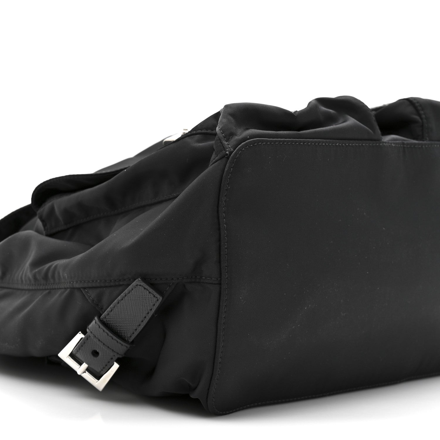 Prada Re-Nylon Vela Saffiano Medium Backpack Black 10 of 10