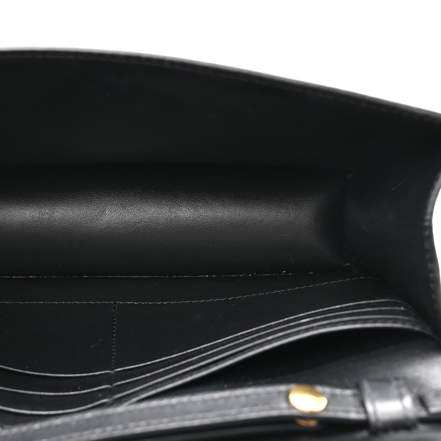 Celine Shiny Calfskin Triomphe Margo Wallet on Chain Black 5 of 13