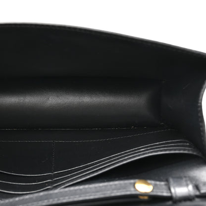 Celine Shiny Calfskin Triomphe Margo Wallet on Chain Black 5 of 13