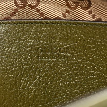 Gucci Piuma Lux Energy Web Monochrome Double G Crossbody Bag Military Wood 6 of 10