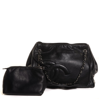 Chanel Calfskin Diagonal Ligne Large Tote Black 5 of 8