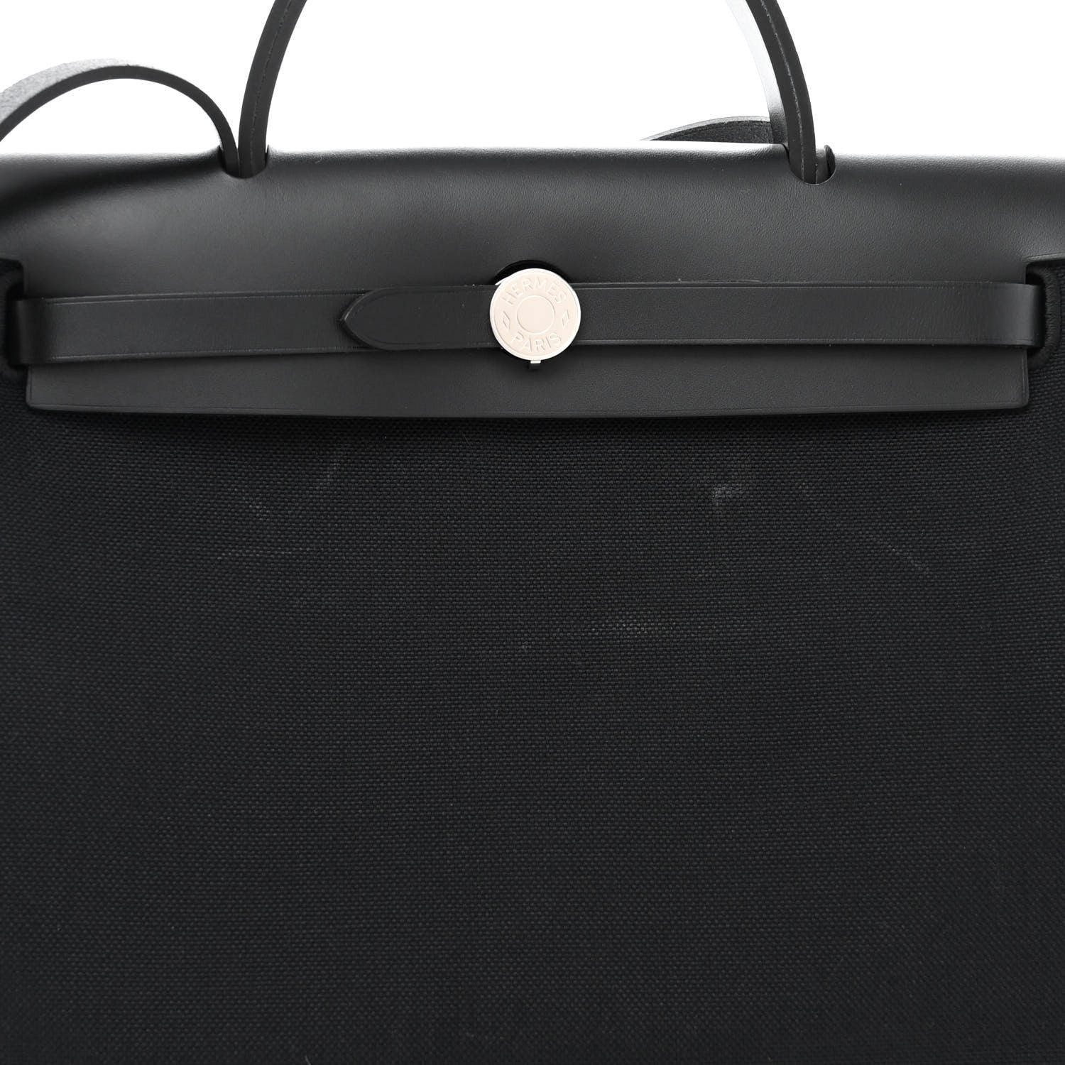 Hermes Military Toile Vache Hunter Herbag Zip PM 31 Black 7 of 10
