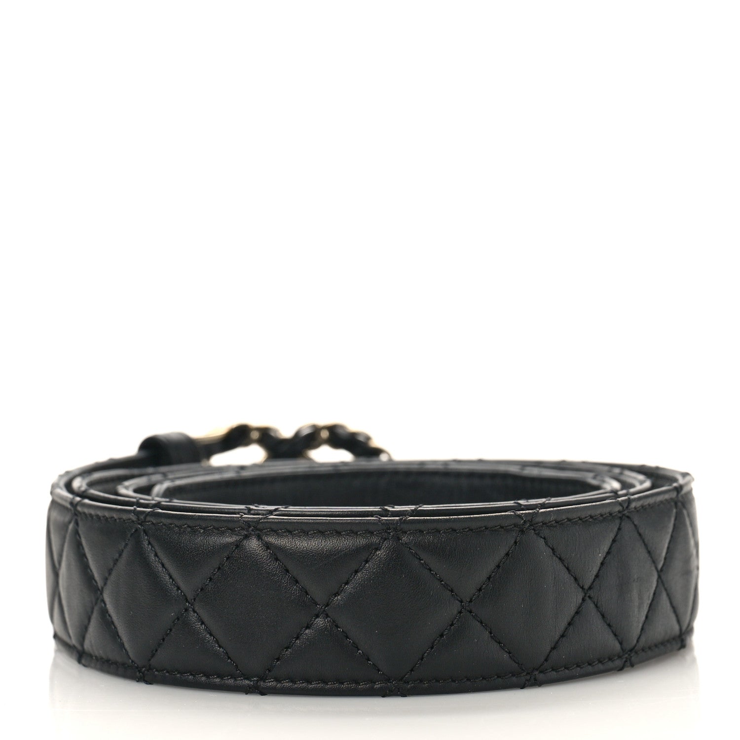 Chanel Lambskin Quilted CC Chain Belt 110 44 Black 2 of 6