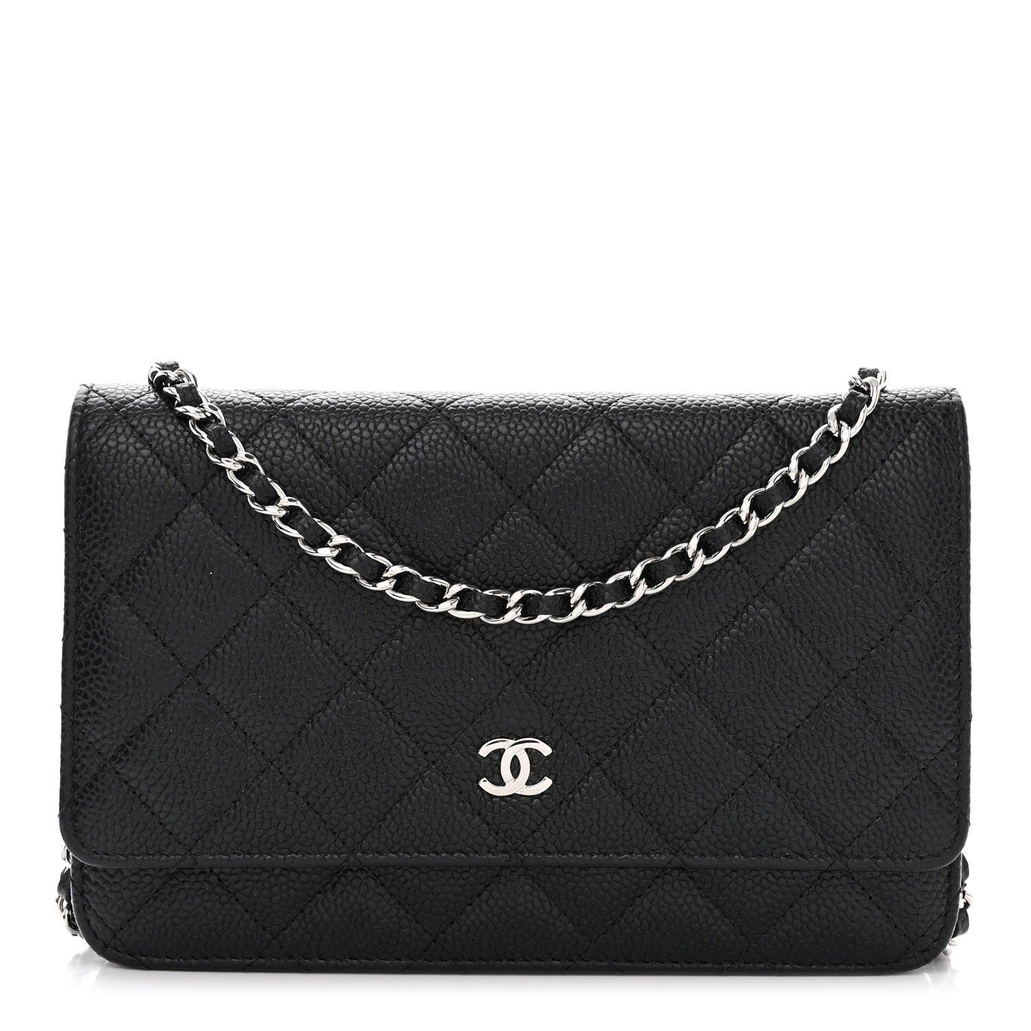 Chanel Caviar Quilted Wallet on Chain WOC Black 1 of 13