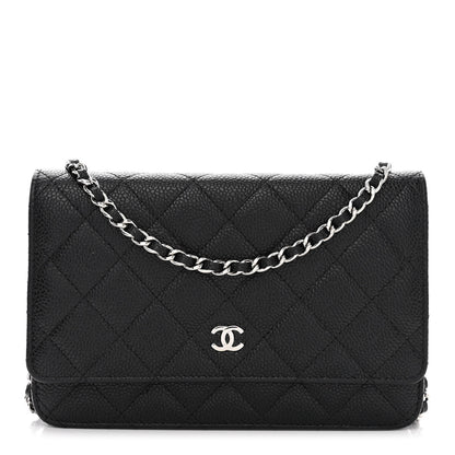 Chanel Caviar Quilted Wallet on Chain WOC Black 1 of 13