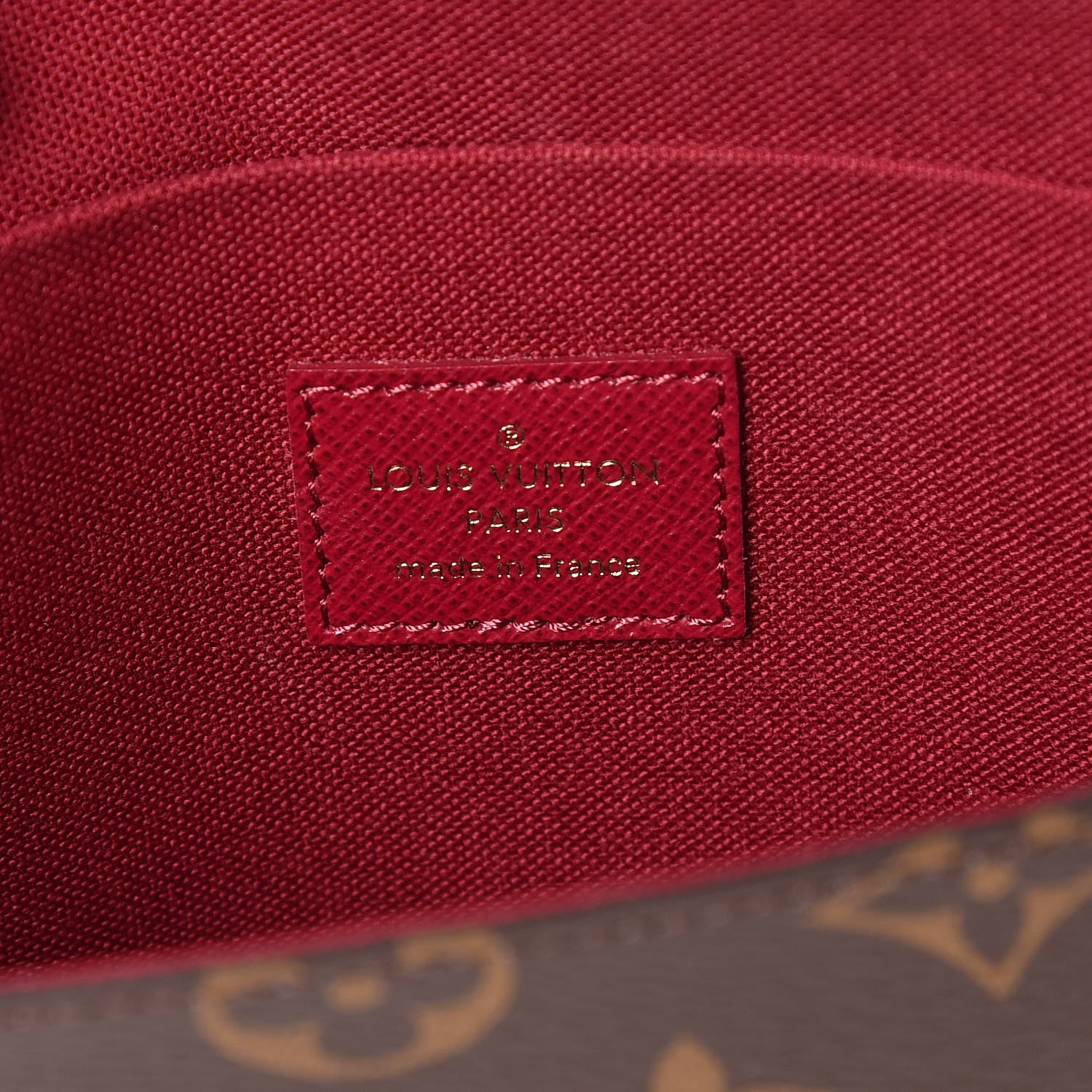 Louis Vuitton Monogram Pochette Felicie Chain Wallet Fuchsia 9 of 11