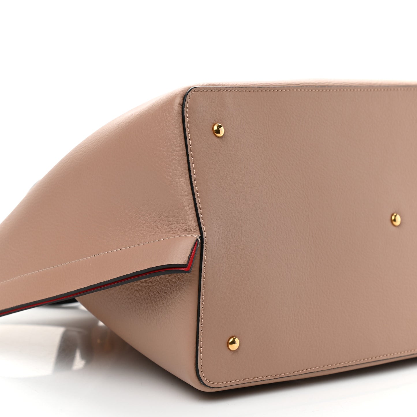 Calfskin Medium VLogo Escape Shopper Rose Cannelle
