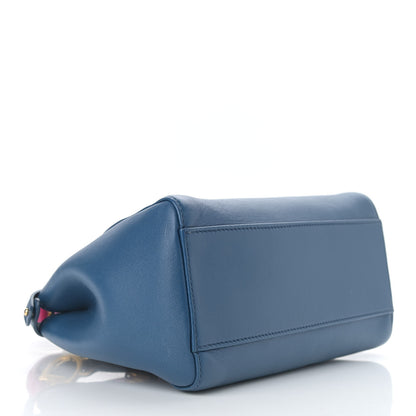 Fendi Nappa Colorblock Mini Peekaboo Iconic Satchel Iris Magenta Bubblegum 4 of 12