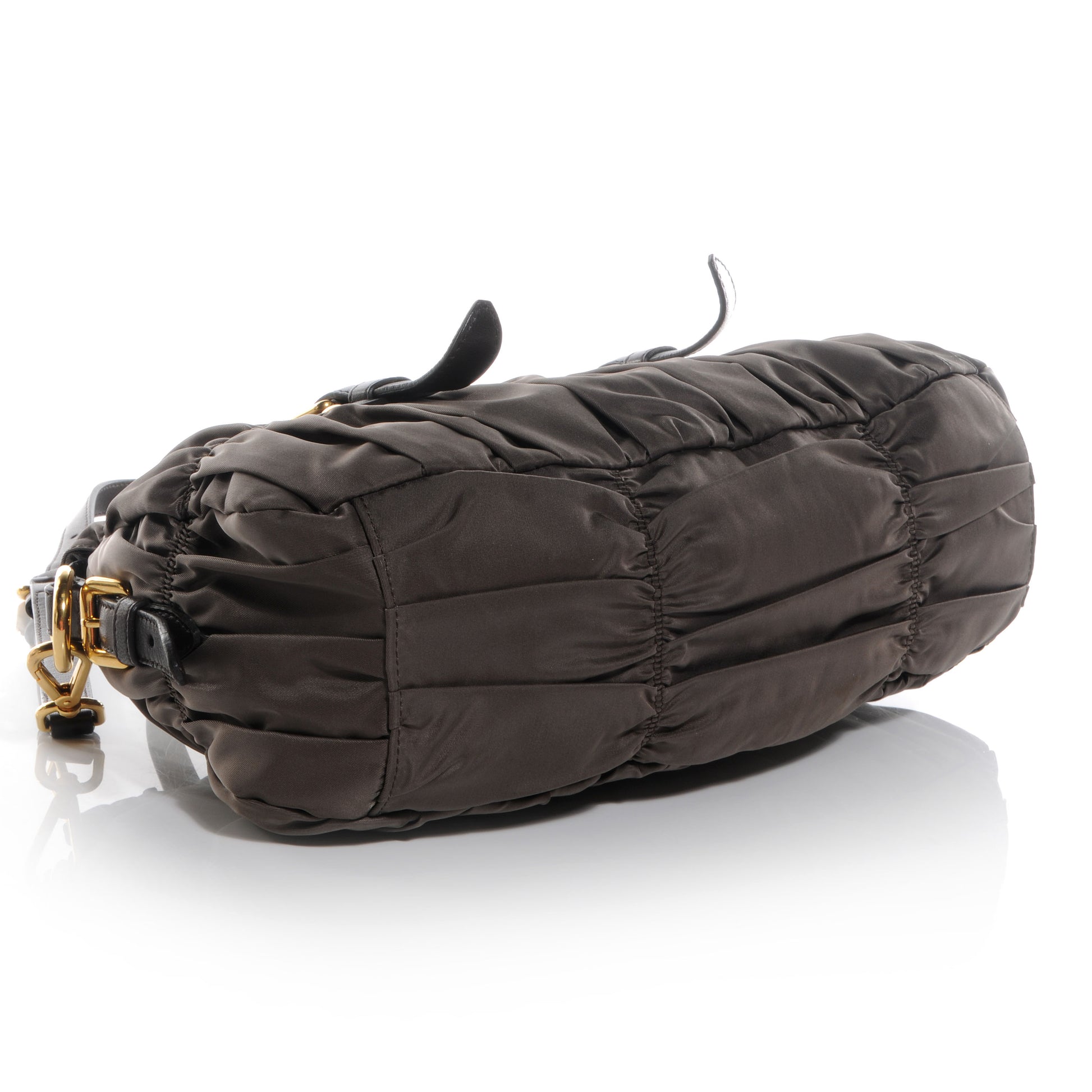 Prada Tessuto Nylon Gaufre Shopping Satchel Fumo 4 of 12