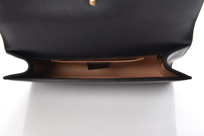 Gucci Calfskin Pearly GG Marmont Clutch Black 5 of 9