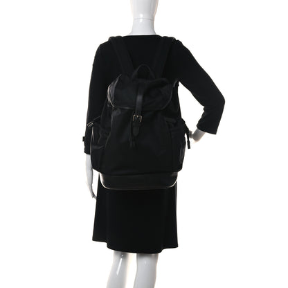 Burberry Nylon Grained Calfskin Watson Diaper Bag Black 2 of 14
