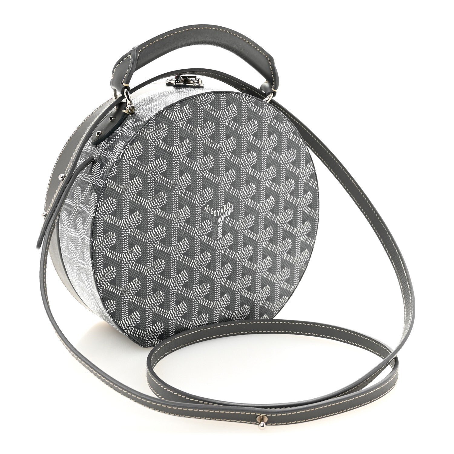 Goyard Goyardine Alto Hatbox Grey 1877378 – FASHIONPHILE