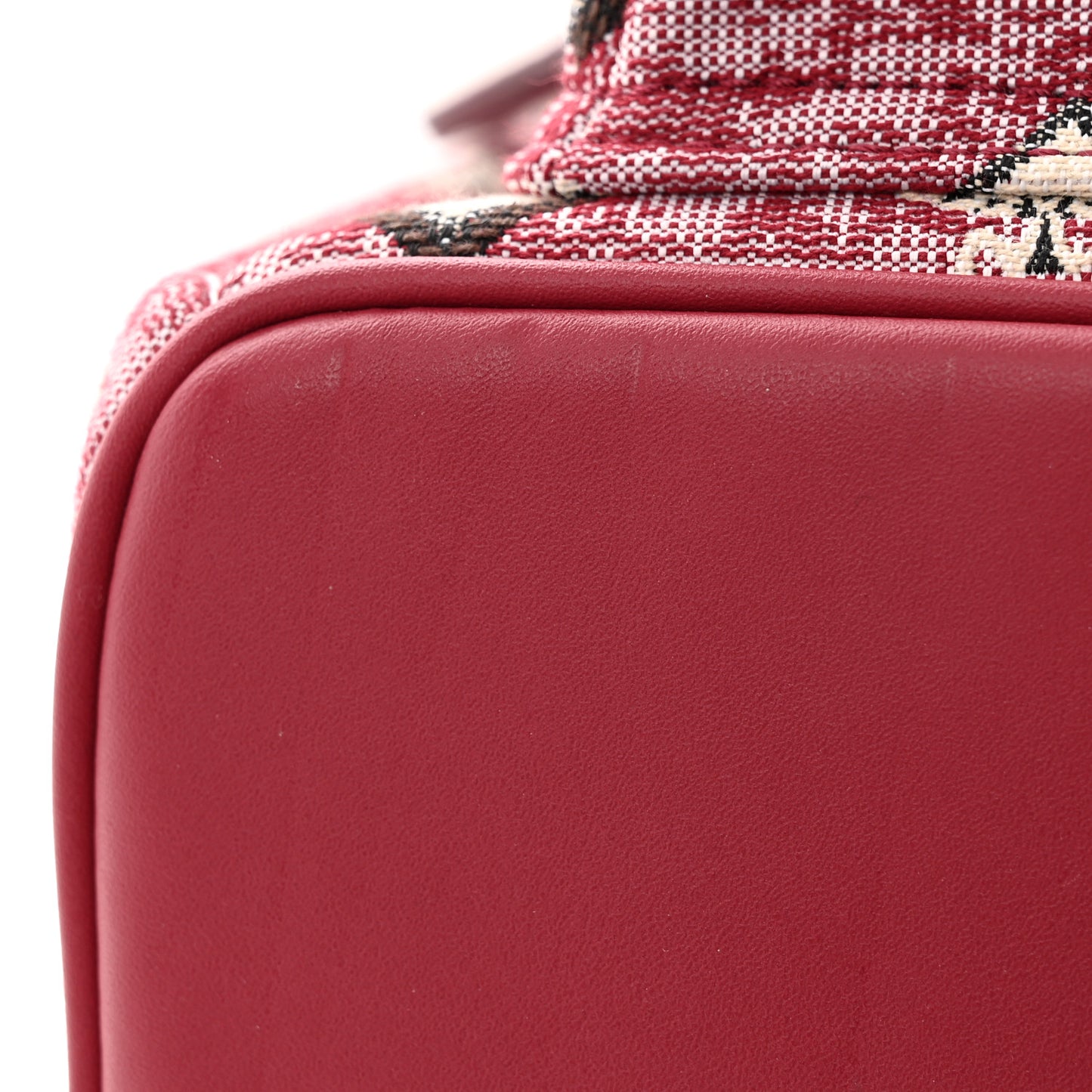 Vintage Jacquard Monogram Mini Backpack Red