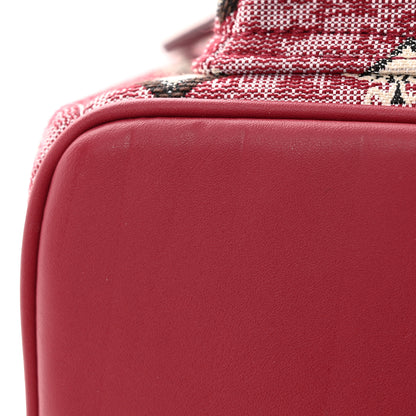 MCM Vintage Jacquard Monogram Mini Backpack Red 13 of 16