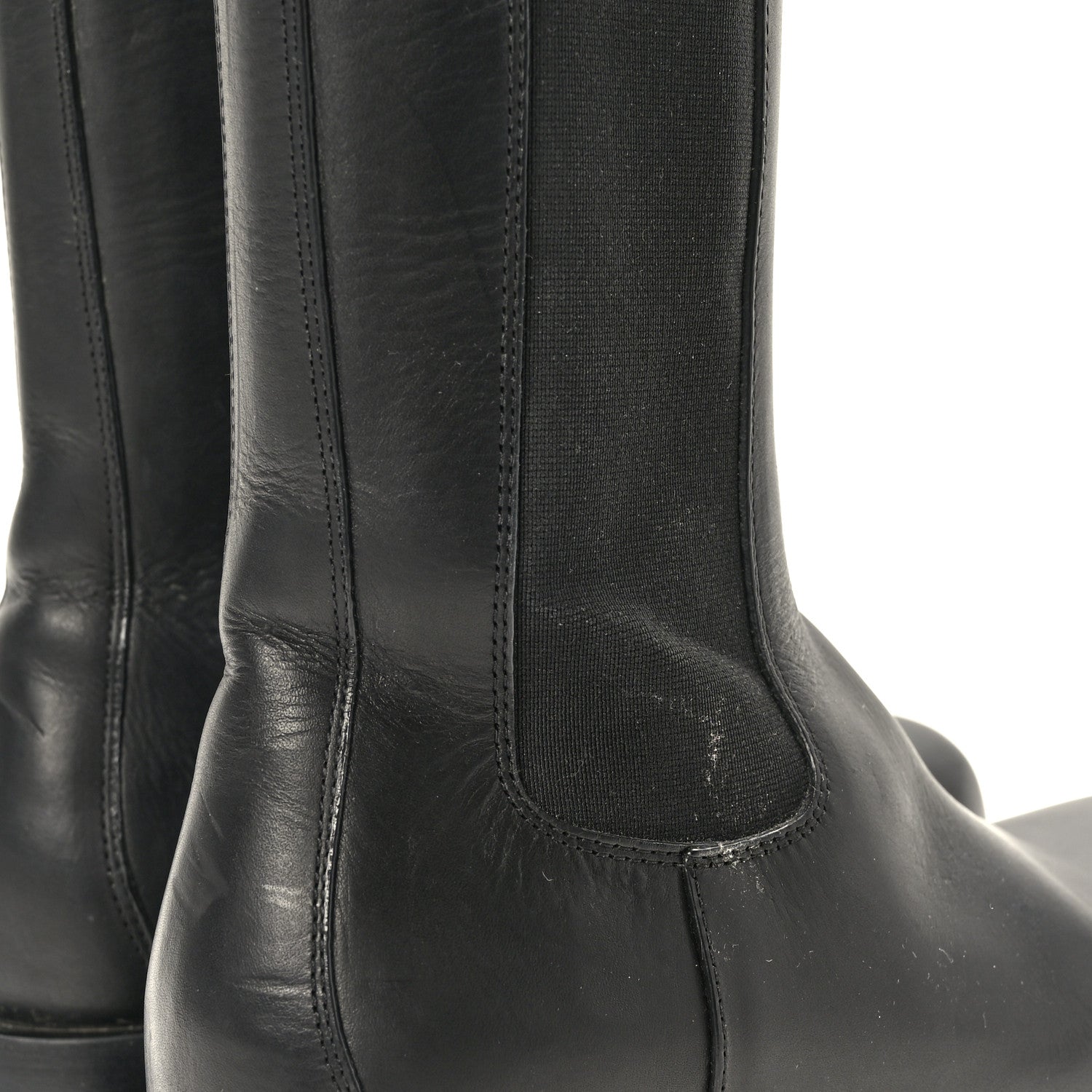 Bottega Veneta Calfskin The Lug Chelsea 55mm Boots 37.5 Black 8 of 8