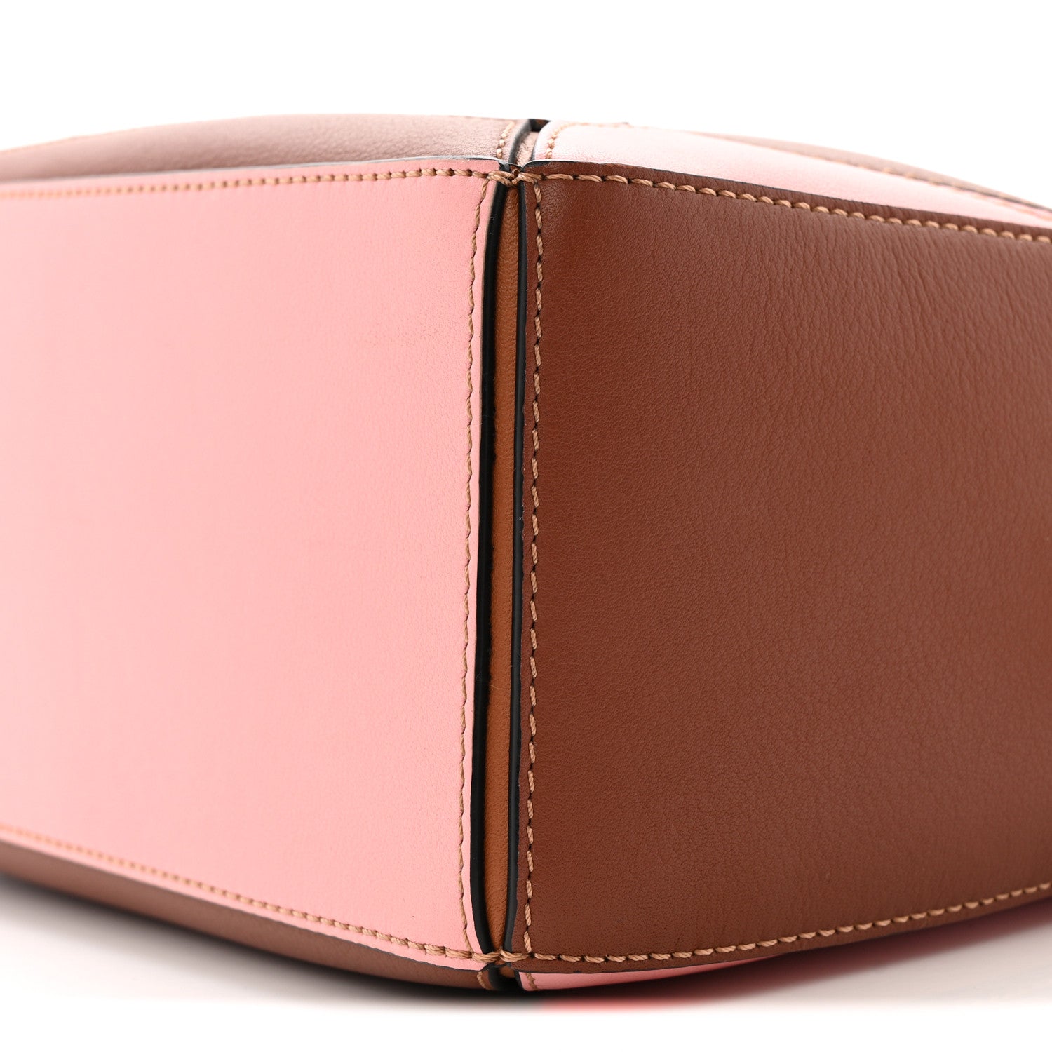 Loewe Calfskin Small Puzzle Bag Tan Medium Pink 9 of 13