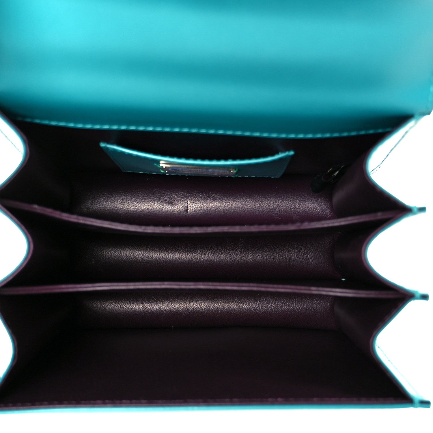 Bulgari Calfskin Galuchat Serpenti Forever Crossbody Turquoise