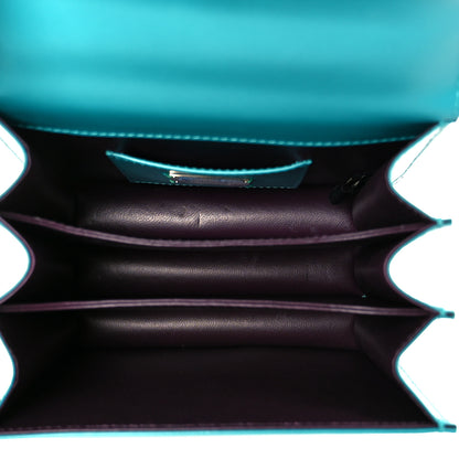 Bulgari Calfskin Galuchat Serpenti Forever Crossbody Turquoise 6 of 11