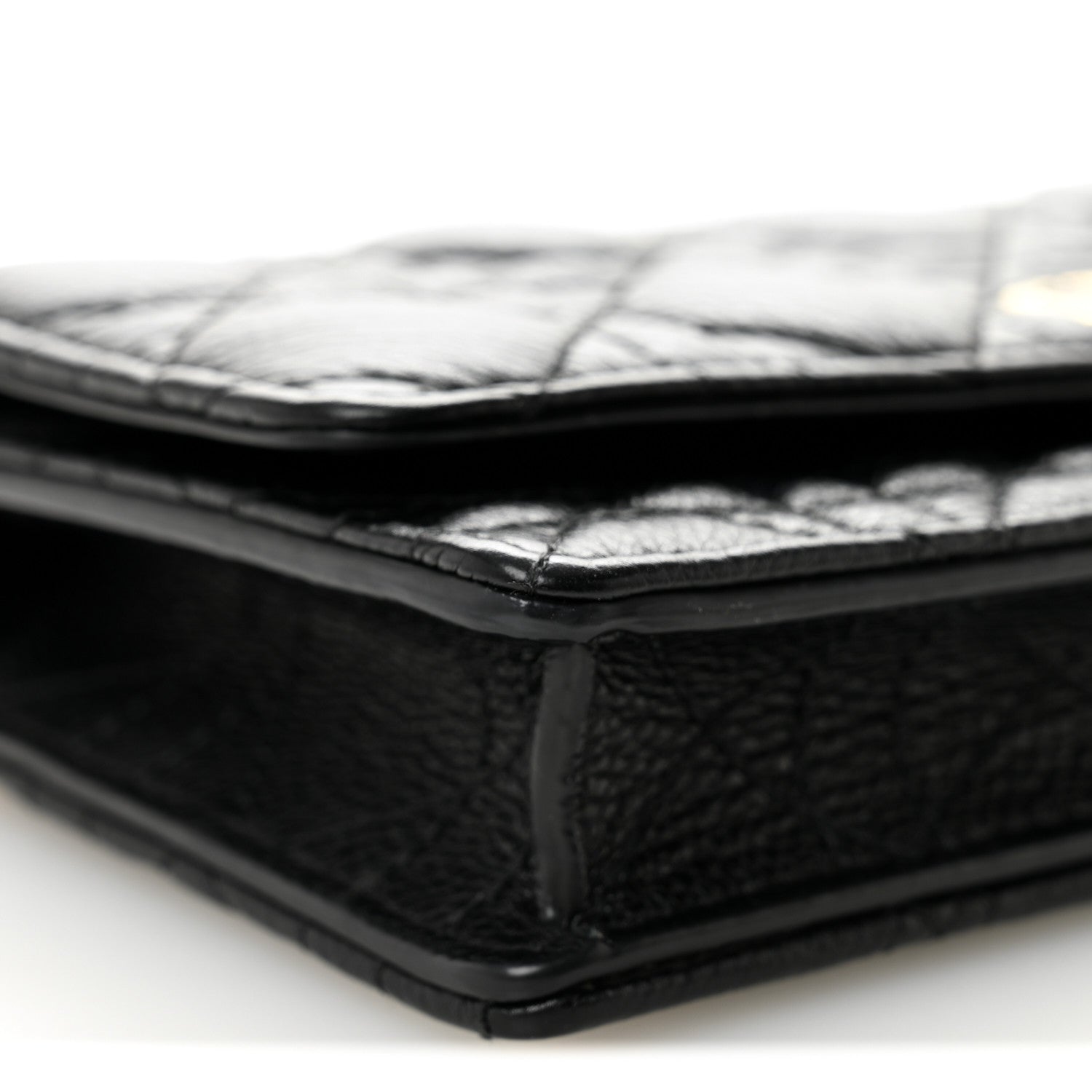 Christian Dior Supple Calfskin Caro Pouch with Chain Black 7 of 9